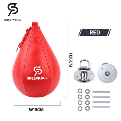 Free Shipping Boxing Speed Ball Set Fitness Boxing Pear Speed Ball Reflex Inflate Punching Speed Bag Training Ball Accessory