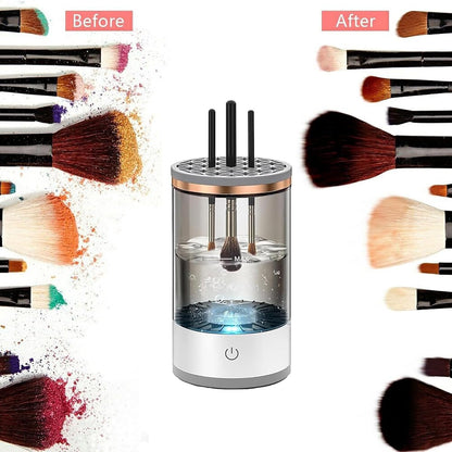 Electric Makeup Brush Cleaner Machine Cosmetic Brush Cleaner Automatic Spinning Blender Cleaner Machine Fit Makeup Brush